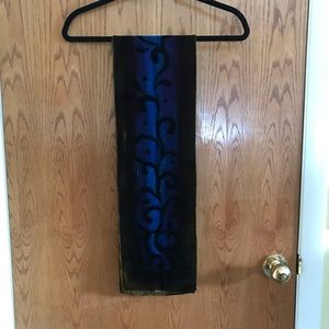 Colorful Hand painted Silk Velvet Scarf